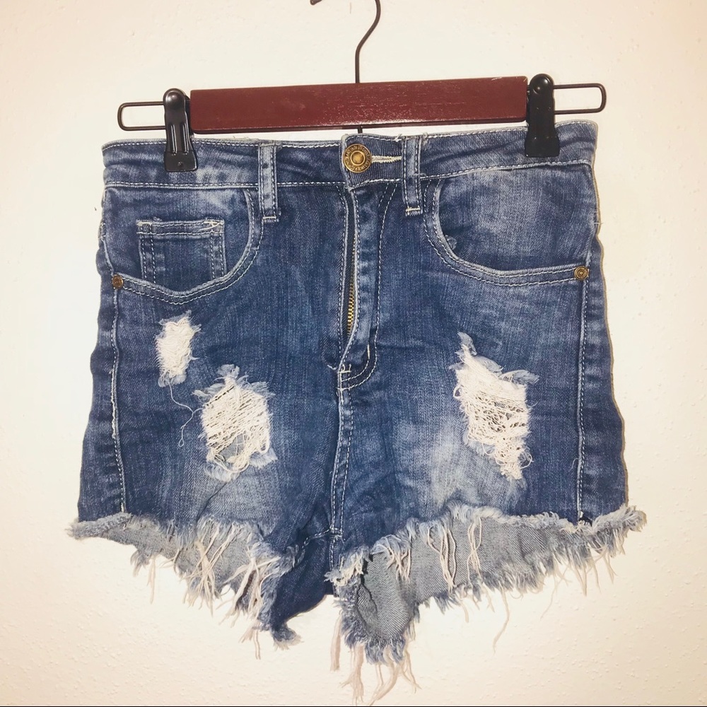 High waisted shorts